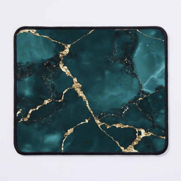 Item preview, Teal Marble With Gold Cracks designed and sold by GoldenTealArts.