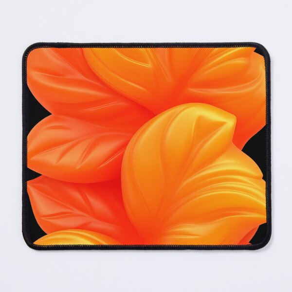 Item preview, Vibrant Orange Leaf Pattern designed and sold by GoldenTealArts.