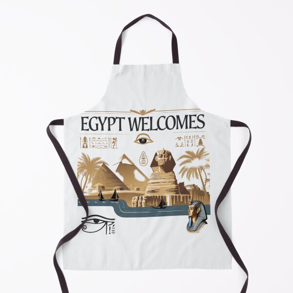Item preview, Egypt Welcomes Flag Map Pyramids of Giza, Sphinx designed and sold by AnimalsDH305.