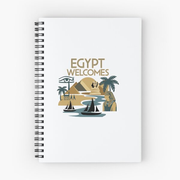 Item preview, Egypt Welcomes Flag Map Pyramids of Giza, Sphinx designed and sold by AnimalsDH305.