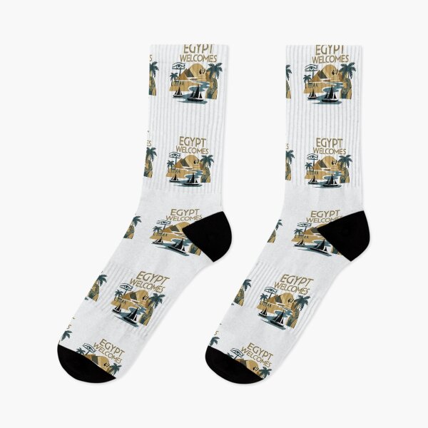 Item preview, Egypt Welcomes Flag Map Pyramids of Giza, Sphinx designed and sold by AnimalsDH305.