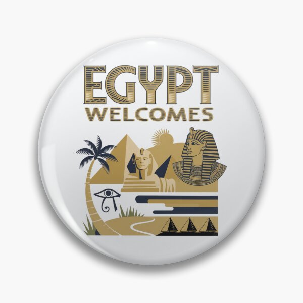 Item preview,  Egypt Welcomes Flag Map Pyramids of Giza, Sphinx designed and sold by AnimalsDH305.
