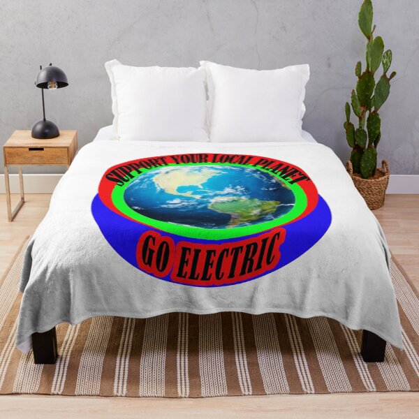 Item preview,   Support Your Local Planet - Go Electric...! designed and sold by 4ABetterPlanet.