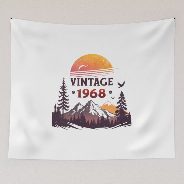 Item preview, 1968 Vintage Style, 60s Throwback, Retro T-Shirt, 1968 Nostalgia, Year of 1968, Retro 1968 Shirt, Vintage 1968 Gift Idea, Classic 1968 Apparel designed and sold by Colorful-Garden.