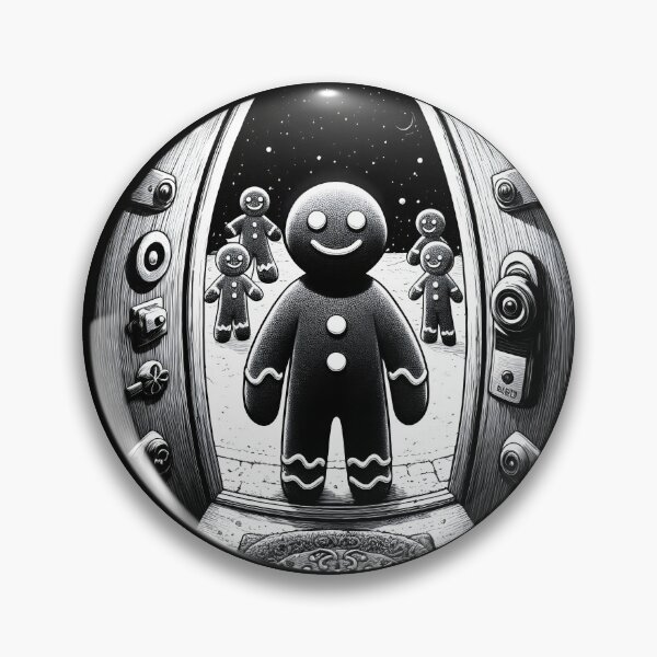 Item preview, Gingerbread Visitors at Your Doorstep | Fisheye designed and sold by NoNoNomad.