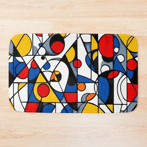 Item preview, Abstract Geometric Shapes in Bold Primary Colors designed and sold by Soul-Sparks.