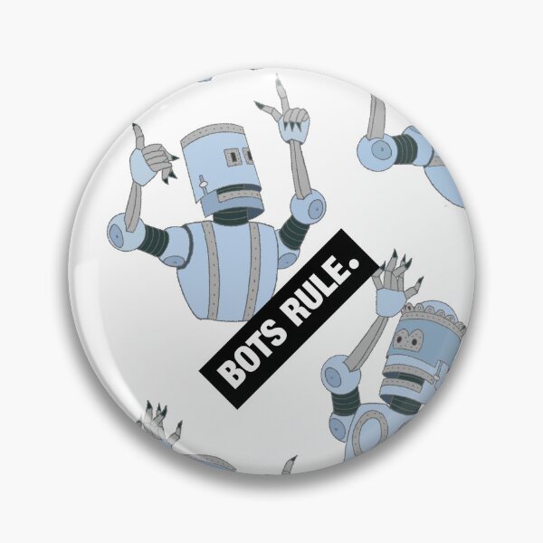 Item preview, Robo pattern - Blue bots designed and sold by David van der Kooij - BOTS RULE. And other fantasies.