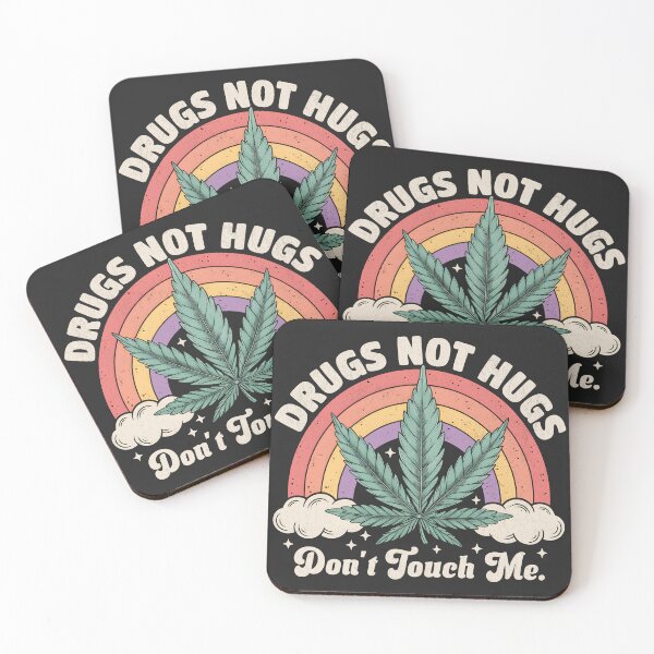 Item preview, Drugs Not Hugs Retro Rainbow designed and sold by BeansterNL.