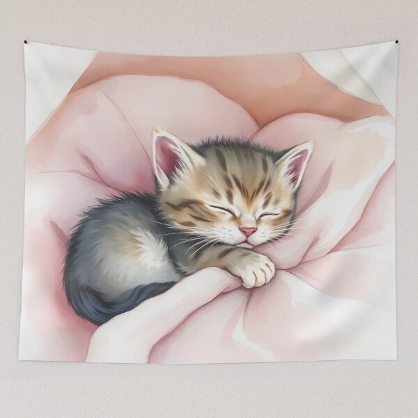Item preview, Sleeping cat designed and sold by Neranchara.