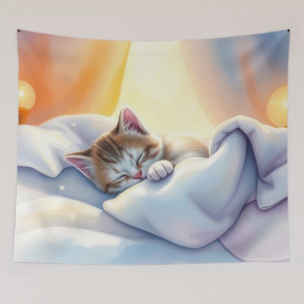 Item preview, Sleeping cat designed and sold by Neranchara.