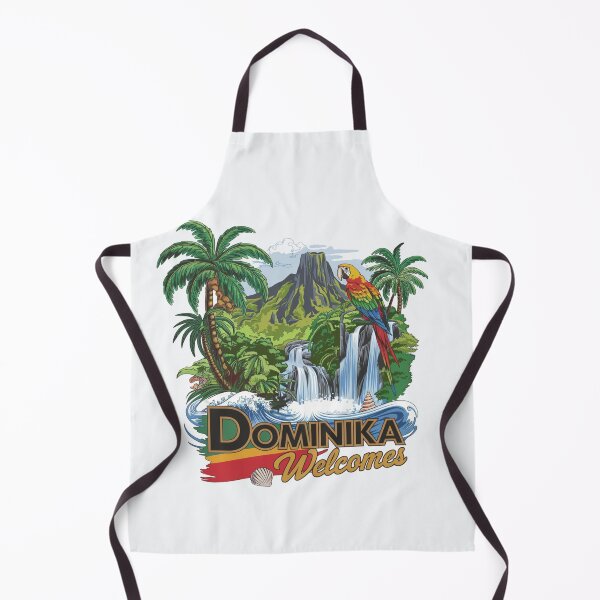 Item preview, Dominika Welcomes Flag Map Roseau, Boiling Lake designed and sold by AnimalsDH305.