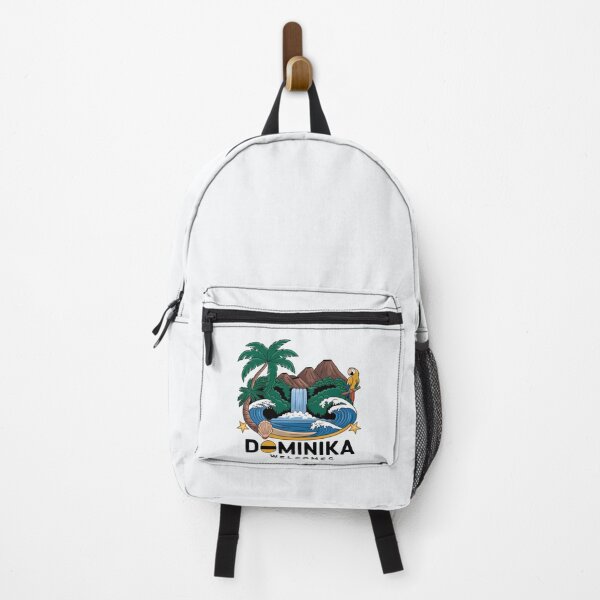 Item preview, Dominika Welcomes Flag Map Roseau, Boiling Lake designed and sold by AnimalsDH305.