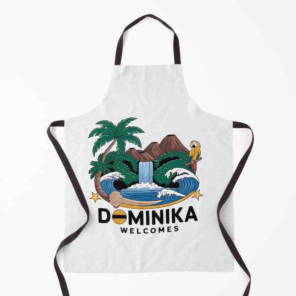 Item preview, Dominika Welcomes Flag Map Roseau, Boiling Lake designed and sold by AnimalsDH305.