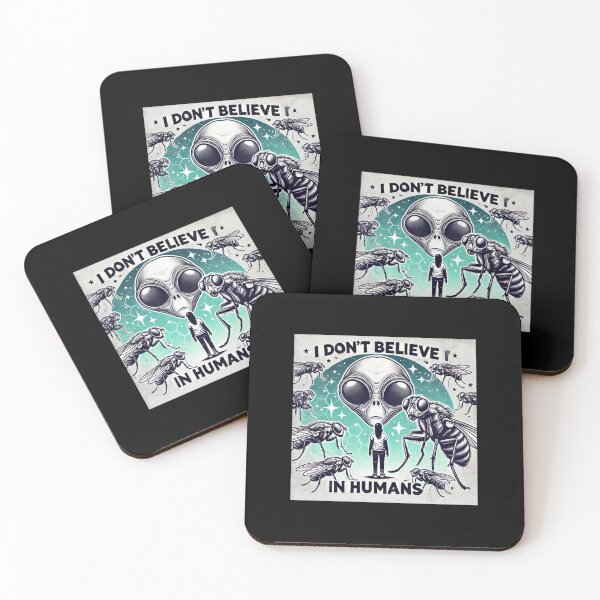 Item preview, I Don’t Believe In Humans: Aliens Conspiracy designed and sold by TrippyBunnyShop.