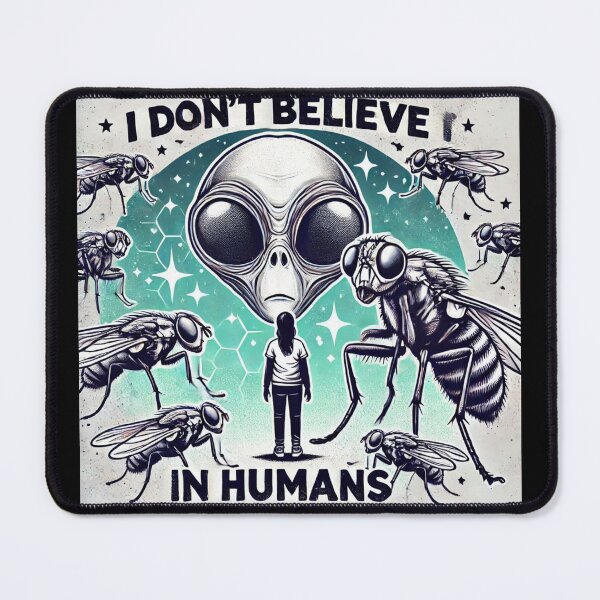 Item preview, I Don’t Believe In Humans: Aliens Conspiracy designed and sold by TrippyBunnyShop.