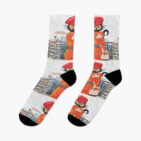 Item preview, Flowery purrfection black cat in Amsterdam  designed and sold by wallartofmio.