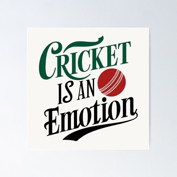 Item preview, Cricket Is An Emotion designed and sold by Jollys-ArtShop.