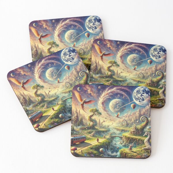 Item preview, Magical landscape and fantastic creatures in surrealist style designed and sold by FotoworldEdel.