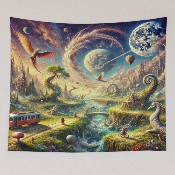 Item preview, Magical landscape and fantastic creatures in surrealist style designed and sold by FotoworldEdel.