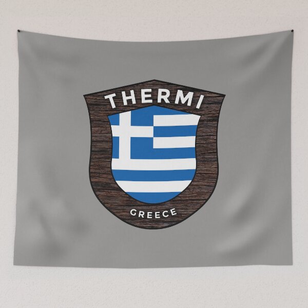 Item preview, Thermi Greece Emblem Flag designed and sold by World Designs.