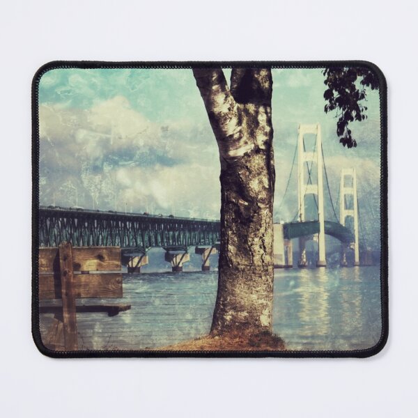 Item preview, Mackinac Bridge Grunge designed and sold by WOTWPhotography.