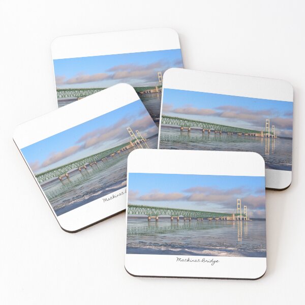 Item preview, Mackinac Bridge "Winter Reflections" 2 (Boxed with/ Script) designed and sold by WOTWPhotography.