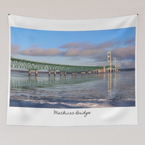 Item preview, Mackinac Bridge "Winter Reflections" 2 (Boxed with/ Script) designed and sold by WOTWPhotography.