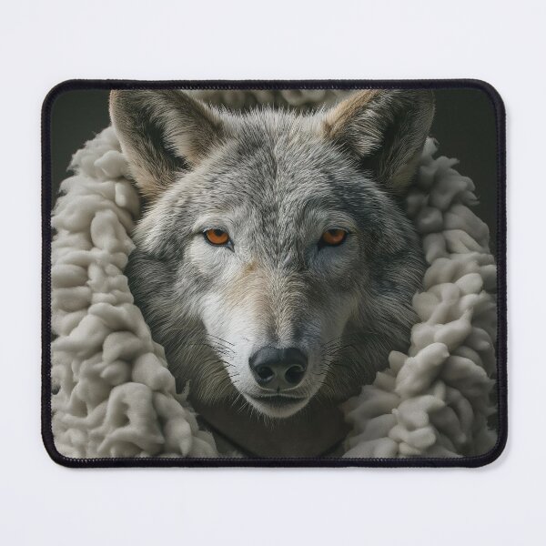 Item preview, Wolf in sheep's clothing. Funny animal art. designed and sold by GiriaGallery.
