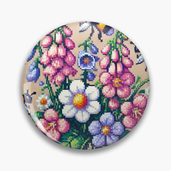 Item preview,  Pixelated garden theme designed and sold by Sugar Wisdom .