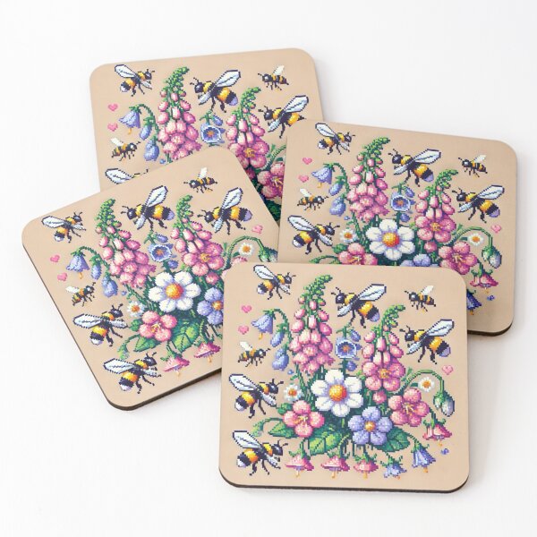 Item preview,  Pixelated garden theme designed and sold by Sugar Wisdom .