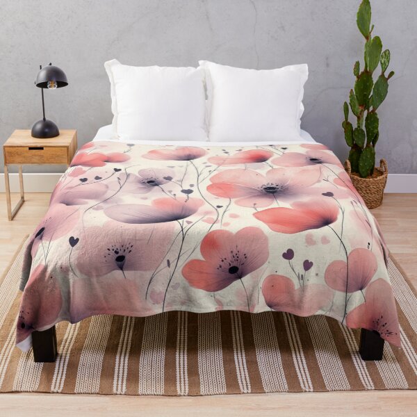 Item preview, Watercolor Blush Poppies designed and sold by OLAIZA.