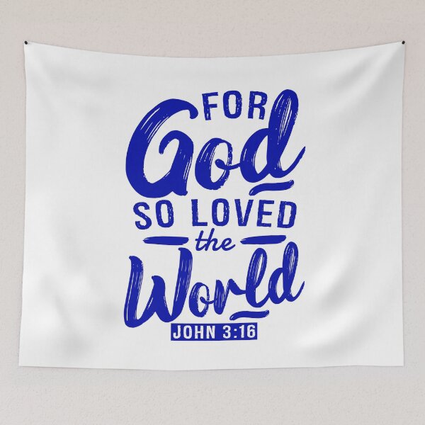 Item preview, John 3:16 For God So Loved The World designed and sold by plushism.