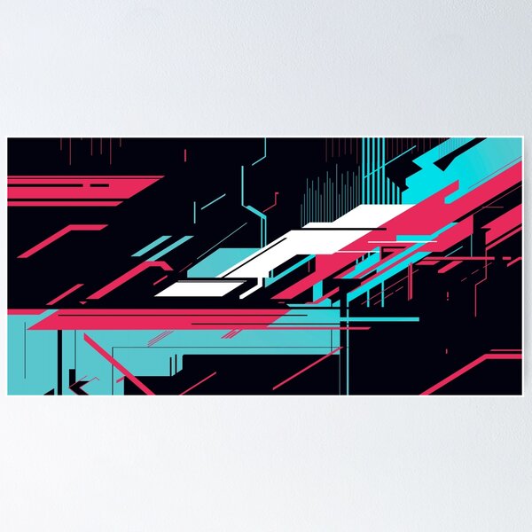 Item preview, Cyberpunk Lines 3 designed and sold by FantasyPrintVM.