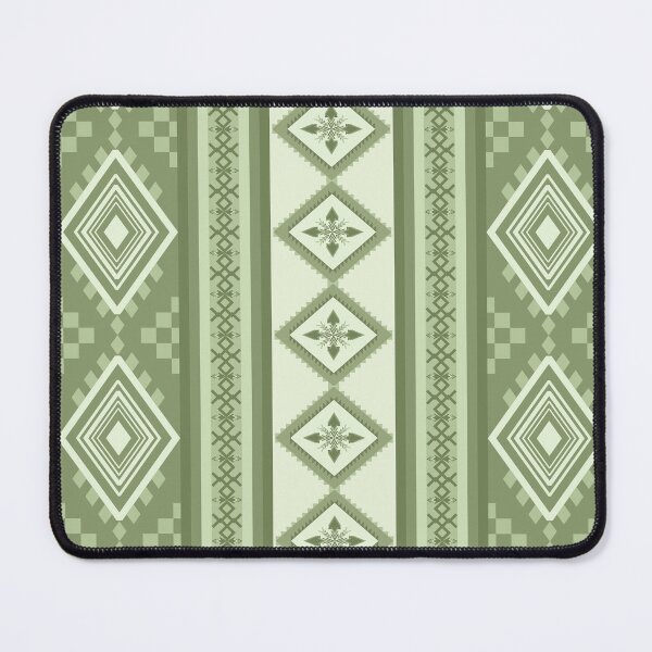 Item preview, Geometric Tribal green Textile Pattern designed and sold by kasune-shop.