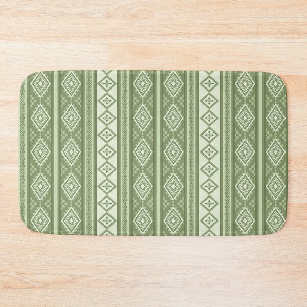Item preview, Geometric Tribal green Textile Pattern designed and sold by kasune-shop.