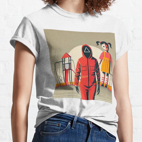 Item preview, The Soldier and the Doll, Squid Game Illustration designed and sold by ArtwaveEmporium.
