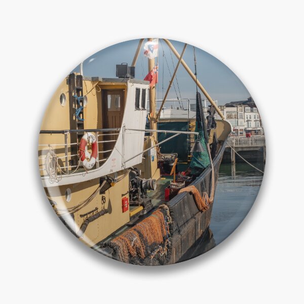 Item preview, Boat in the Lowestoft harbour in the morning designed and sold by yackers1.