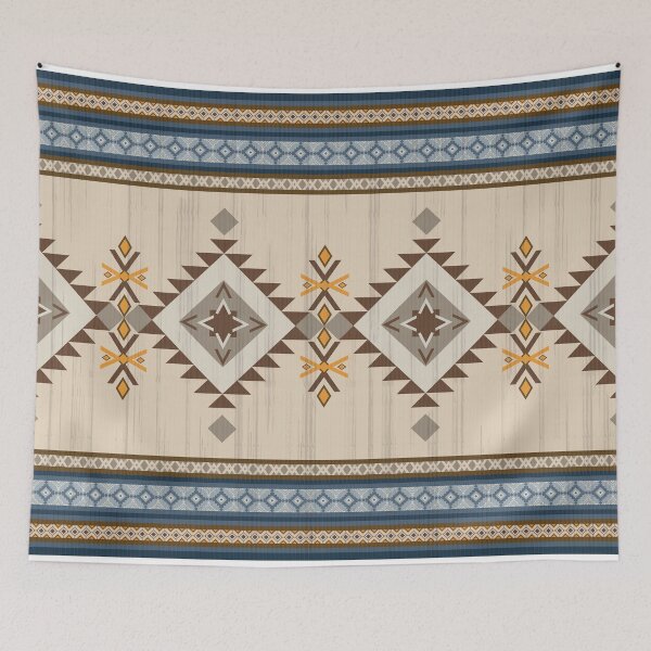 Item preview, Geometric tribal design with a beige background designed and sold by kasune-shop.