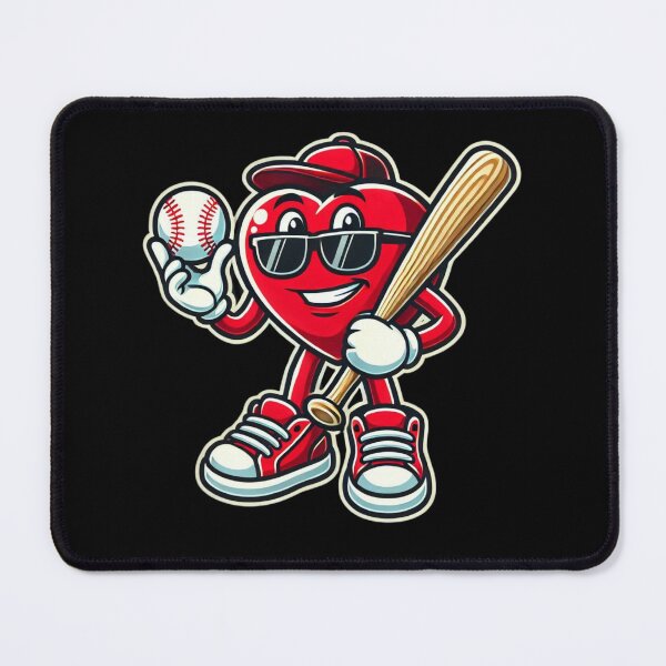 Item preview, Funny Heart Playing Baseball Valentine's Day designed and sold by Berkako.