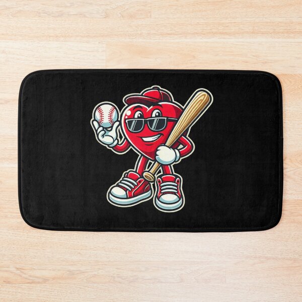 Item preview, Funny Heart Playing Baseball Valentine's Day designed and sold by Berkako.