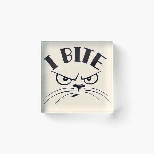 Item preview, I bite because i care, cat bite designed and sold by YellowishStore.