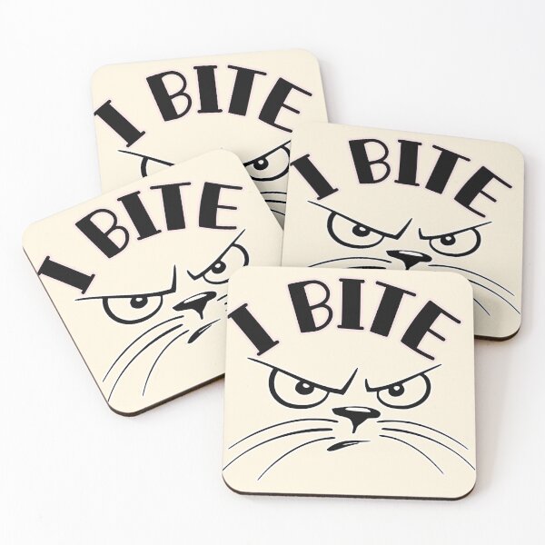 Item preview, I bite because i care, cat bite designed and sold by YellowishStore.