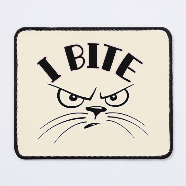 Item preview, I bite because i care, cat bite designed and sold by YellowishStore.