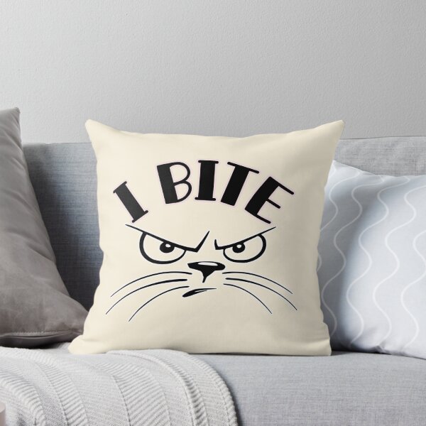 Item preview, I bite because i care, cat bite designed and sold by YellowishStore.