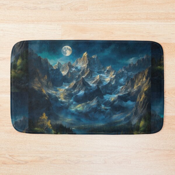 Item preview, Radiant Peaks Under Moonlight designed and sold by Sadia  Jannat.