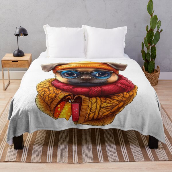 Item preview, Stylish Pug with Glasses designed and sold by BukkyStory.