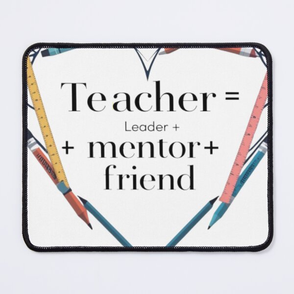 Item preview, "Teacher = Leader + Mentor + Friend – Minimal Teacher designed and sold by Kawaii Planet Studio.