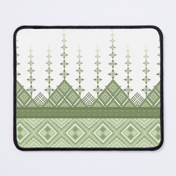 Item preview, Geometric Tribal green toneTextile Pattern designed and sold by kasune-shop.