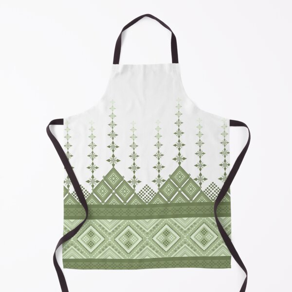 Item preview, Geometric Tribal green toneTextile Pattern designed and sold by kasune-shop.