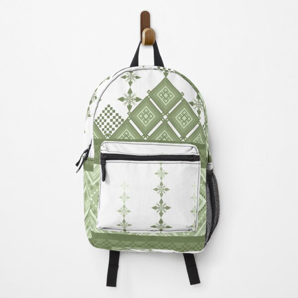 Item preview, Geometric Tribal green toneTextile Pattern designed and sold by kasune-shop.